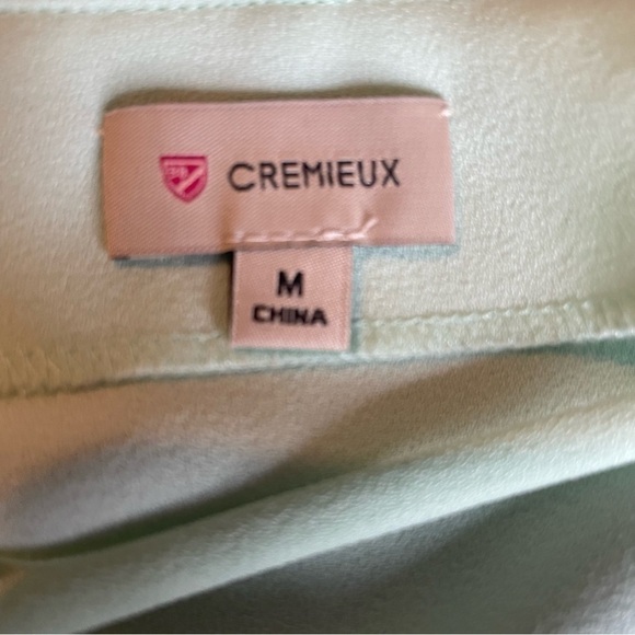CREMIEUX Long Sleeve Blouse Mint M - Picture 5 of 6